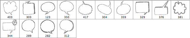 Comic Ballons Brushes - Schematic
