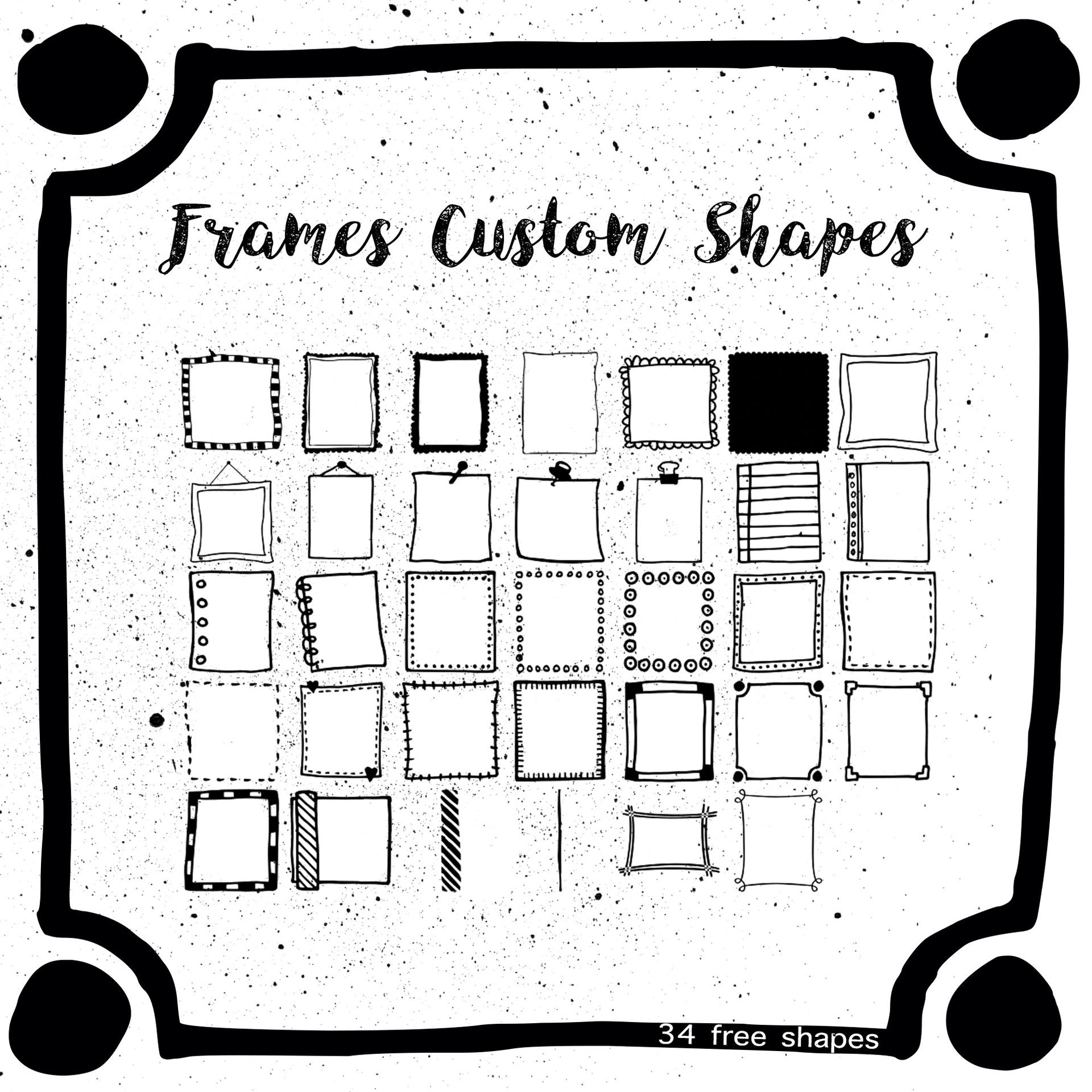 34 Free Frames Custom Shapes