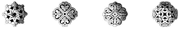 4 Ornament Photoshop Brushes - Schematic