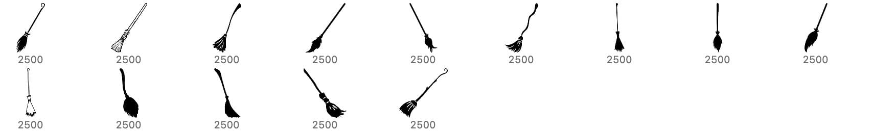 Witches Brooms Brushes - Schematic
