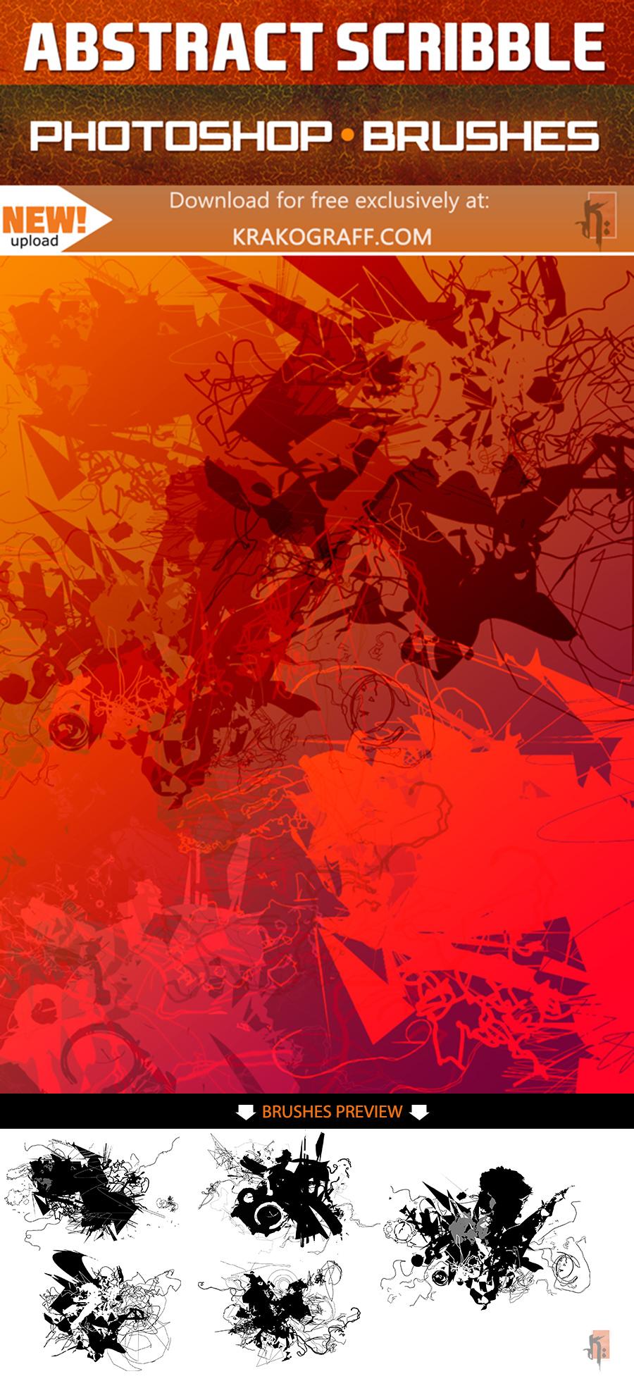 Abstract Scribble Brushes