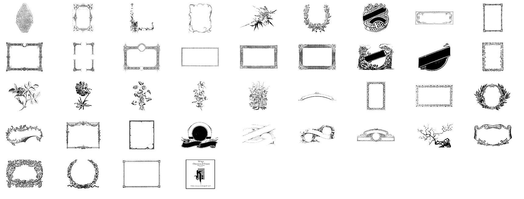 Vintage Ornaments & Frames - Schematic