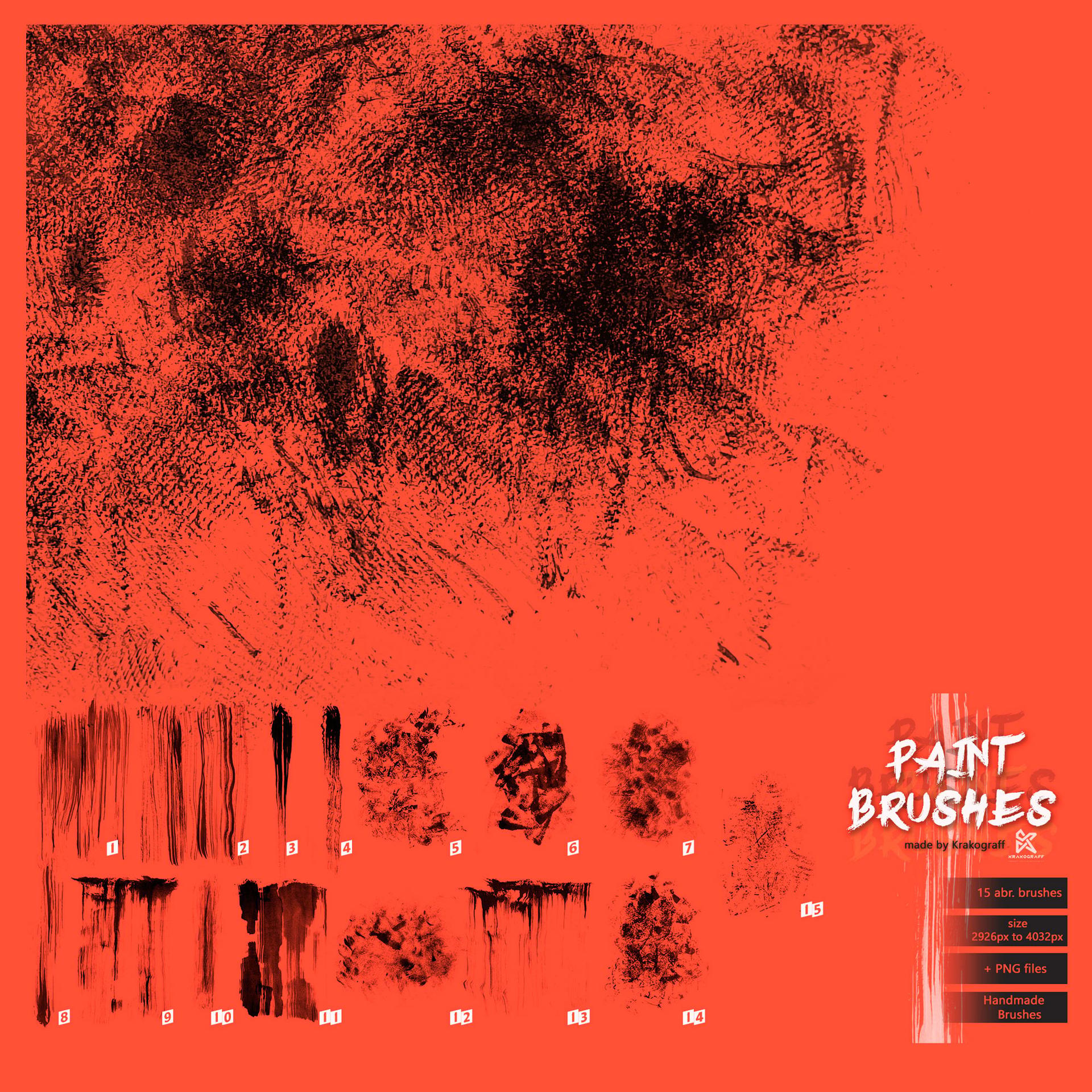 15 Paint Stroke Brushes