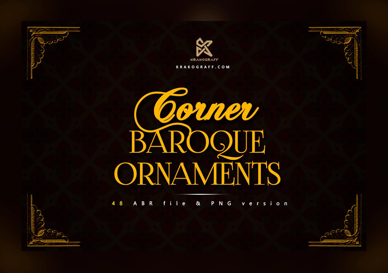 48 Corner Baroque Ornaments