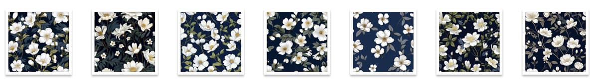 White Flower Free Pattern - Schematic