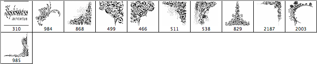 Ornamental Corners Set 2 - Schematic