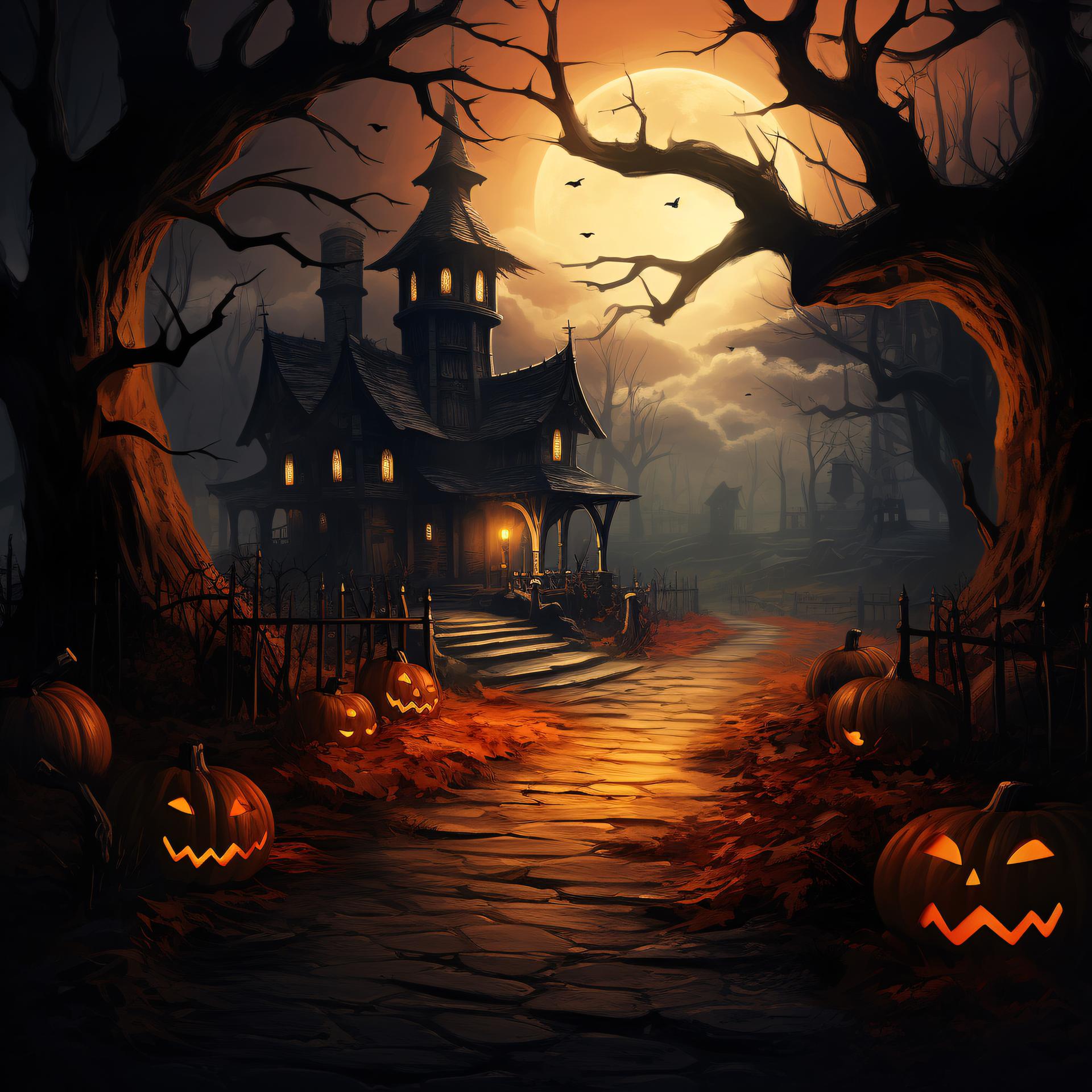 Mysterious Mansion on All Hallows' Eve