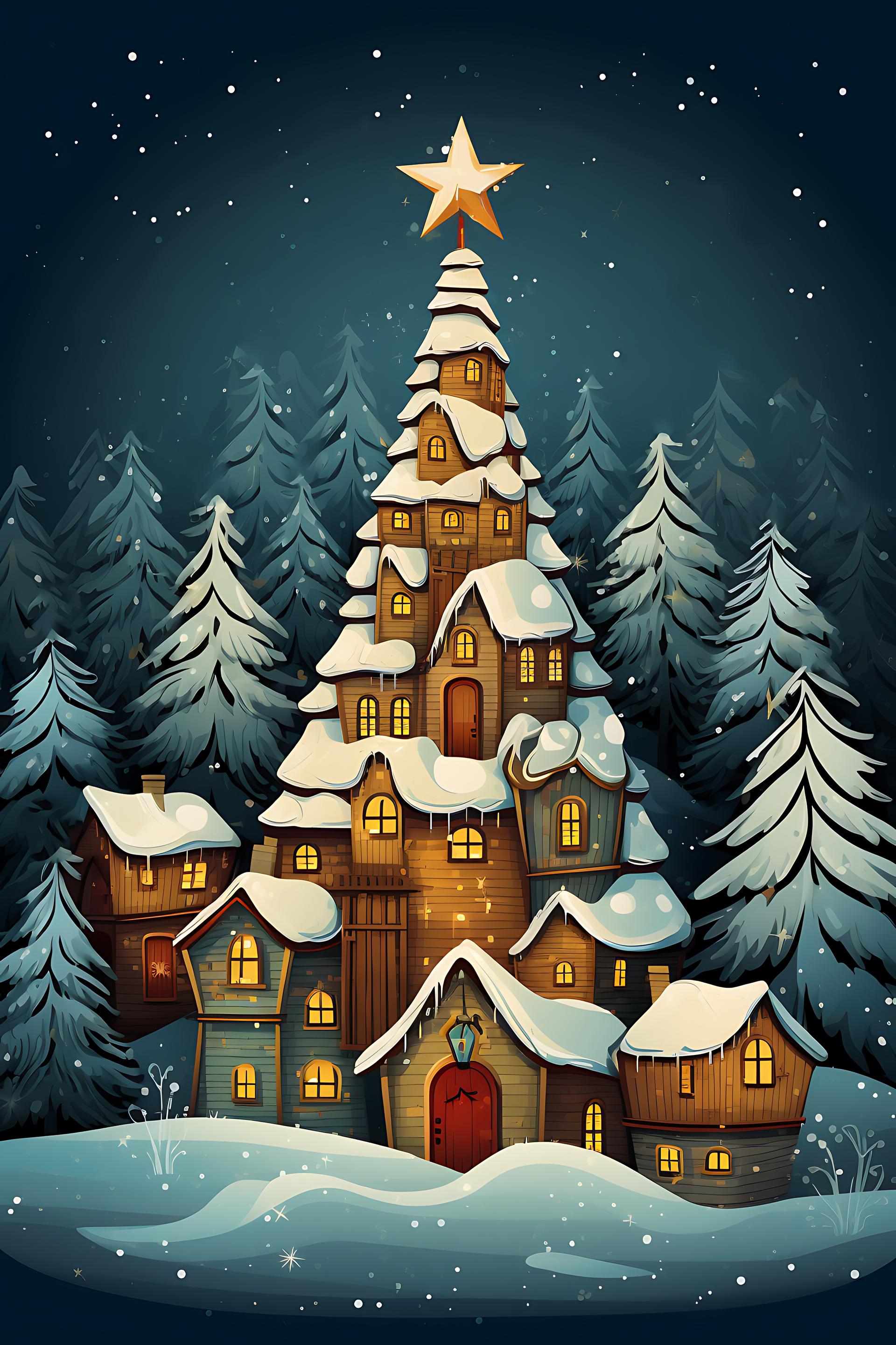House Like a Christmas Tree