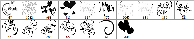 St.Valentine Swirls Glitters - Schematic