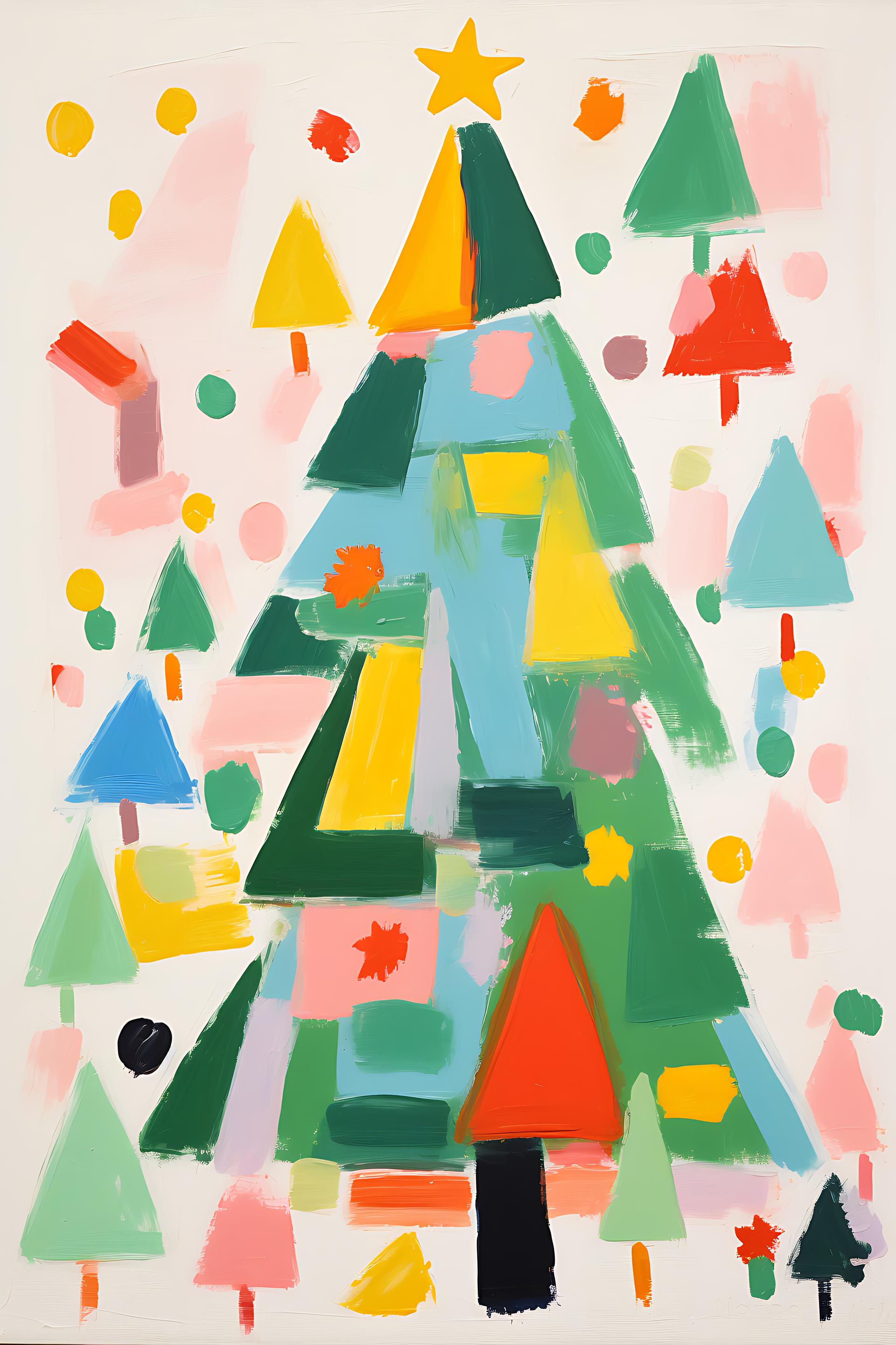 Abstract Festivity Christmas Tree