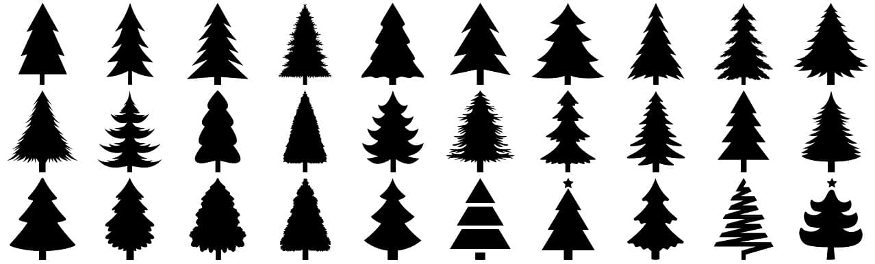 30 Christmas Tree Custom Shapes - Schematic