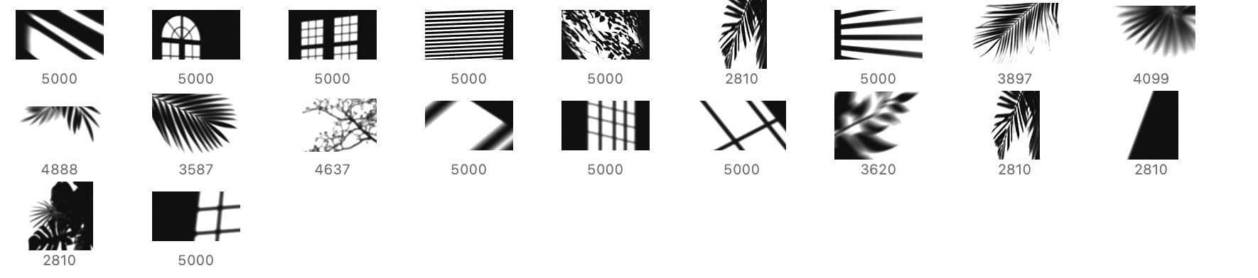 20 Shadow Overlay Photoshop Brushes - Schematic
