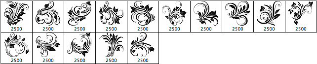 Spring Swirls Vector Brushes  - Schematic