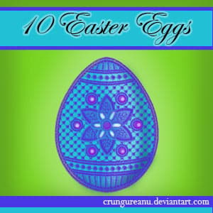 Patchwork Easter Eggs Set