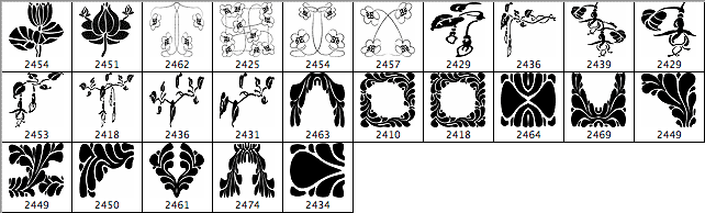Botanical Garden Free Photoshop Brushes - Schematic