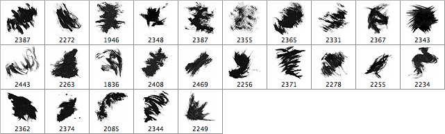 High-Res Paint Strokes: Set I - Schematic