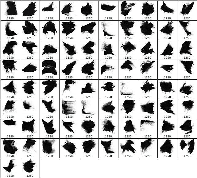 Sumi Strokes Photoshop Brushes - Schematic