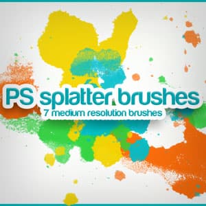 7 Splatter Brushes by Roorah