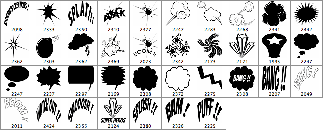 Comic Book Action Brushes - Schematic