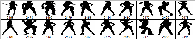 Sexy Silhouettes Brushes - Schematic