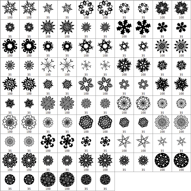96 Snowflake Brushes - Schematic