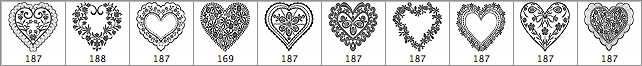 Floral Heart Brushes - Schematic