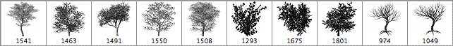 Photoshop Brushes Trees - Schematic