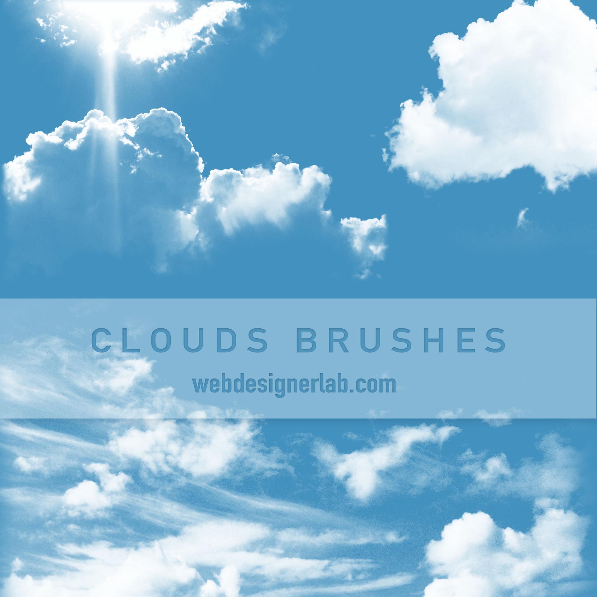 Free Clouds Brushes - Preview 1