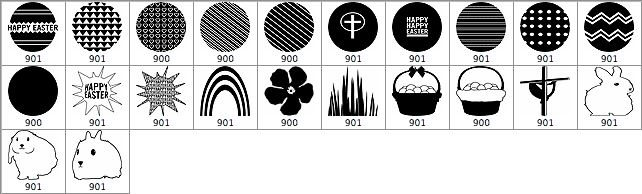 Easter Brushes Set - Schematic