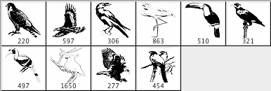 Free Birds Brushes Collection - Schematic