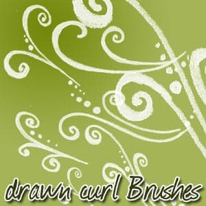 Drawn Curly Brushes