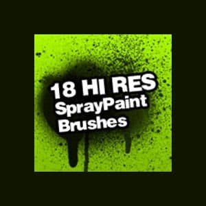 Spray Paint Splatter Brushes