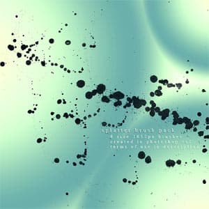 6 Free Splatter Brushes