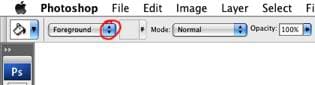 Paint Bucket Tool selected