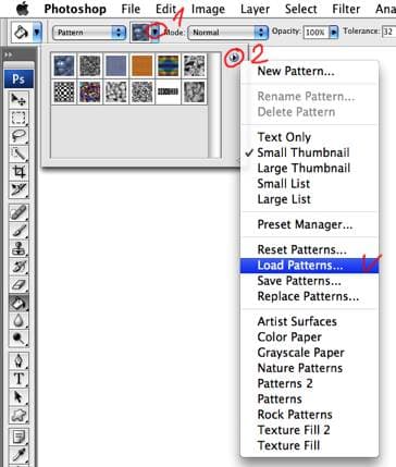 Pattern Picker with the Load Patterns option