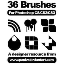 36 Vector Brushes - Free ABR Download | MyPhotoshopBrushes
