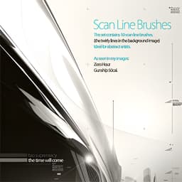 10 Scan Line Brushes - Free ABR Download | MyPhotoshopBrushes
