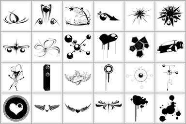 Custom Single Shape Custom Shape Mix - Free CSH Download | MyPhotoshopBrushes