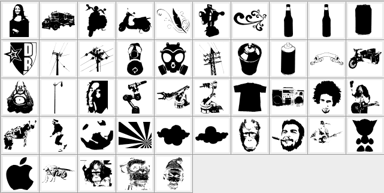 Custom Single Shape Free 45 Custom Shapes - Free CSH Download | MyPhotoshopBrushes