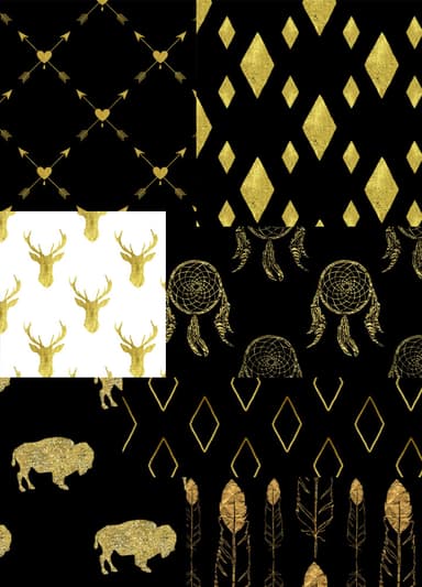 Golden Patterns Pat 8 Gold Patterns - Free PAT Download | MyPhotoshopBrushes