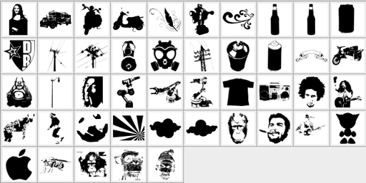 Free 45 Custom Shapes - Free CSH Download | MyPhotoshopBrushes