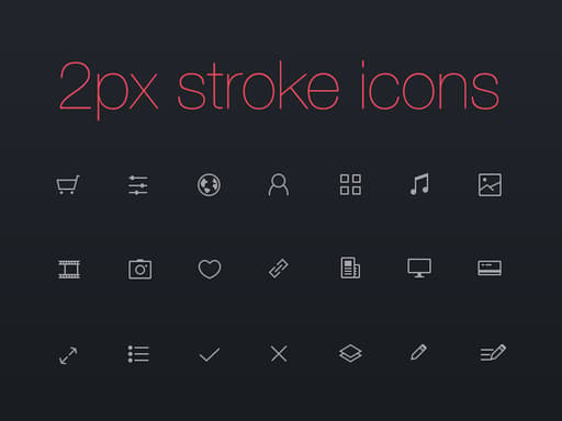Minimal Stoke Styled Icons - Free Free-psd Download | MPB