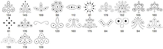 Brogue Pattern Brushes - Free ABR Download | MyPhotoshopBrushes