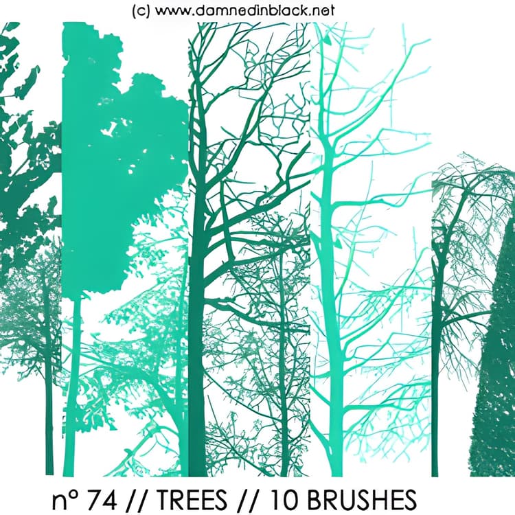 Palm Trees Brushes for PS - Free ABR Download | MyPhotoshopBrushes