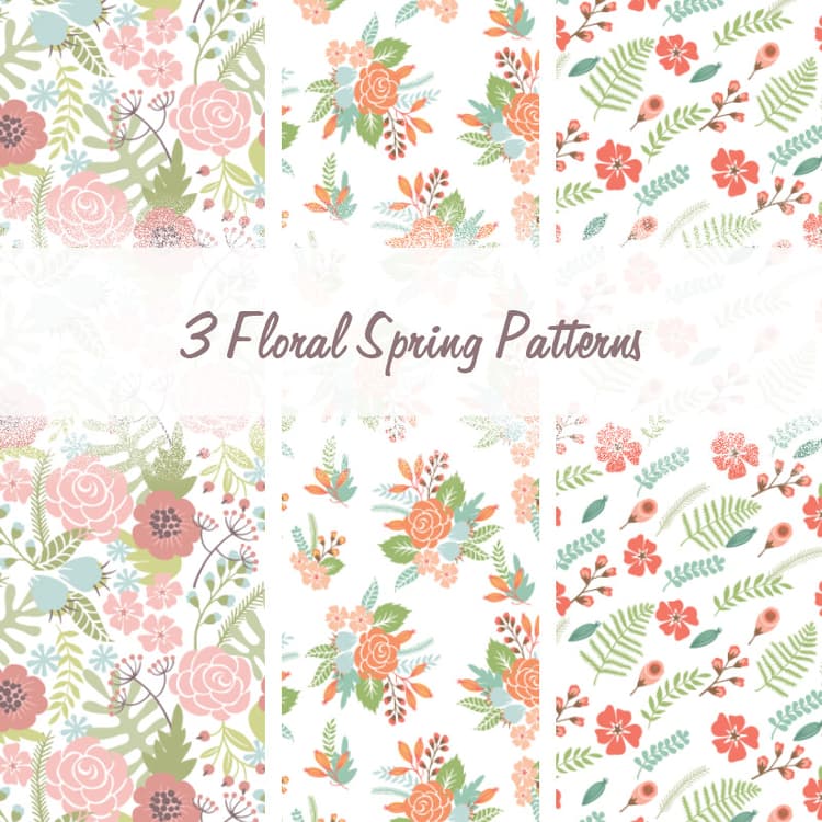 Floral Spring Pattern Simple Floral Spring Patterns - Free PAT Download | MPB