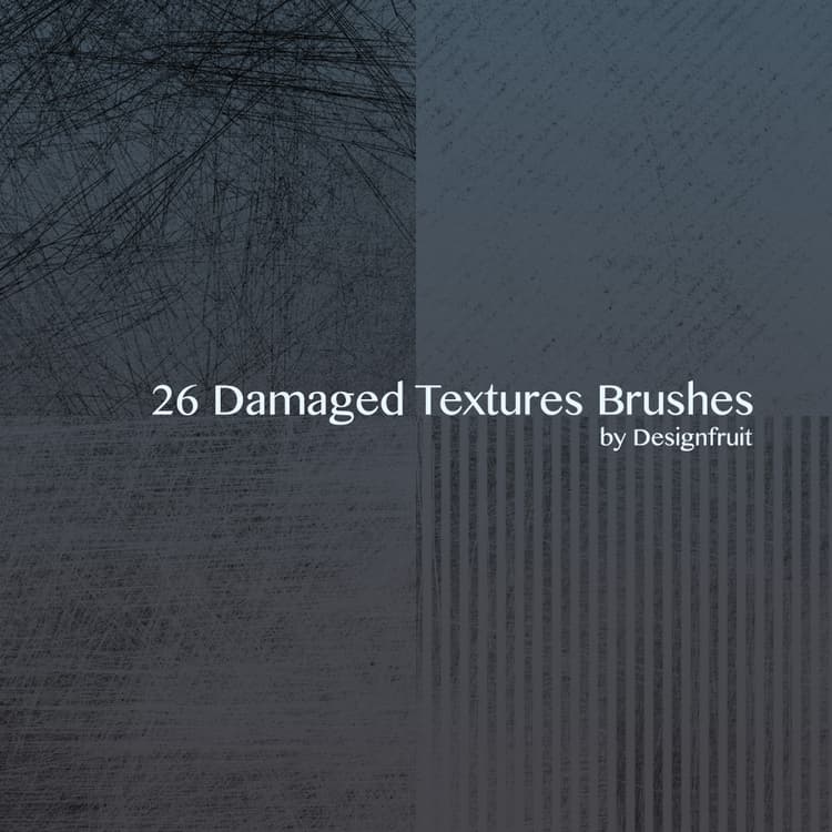 Damaged Textures Brushes - Free ABR Download | MyPhotoshopBrushes