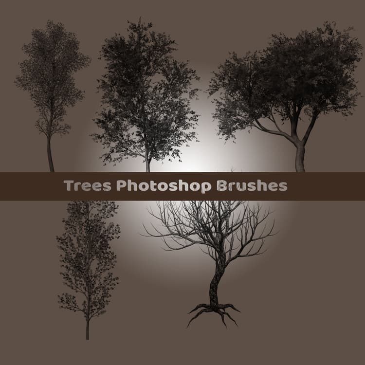 Photoshop Brushes Trees - Free ABR Download | MyPhotoshopBrushes